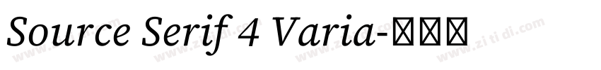 Source Serif 4 Varia字体转换